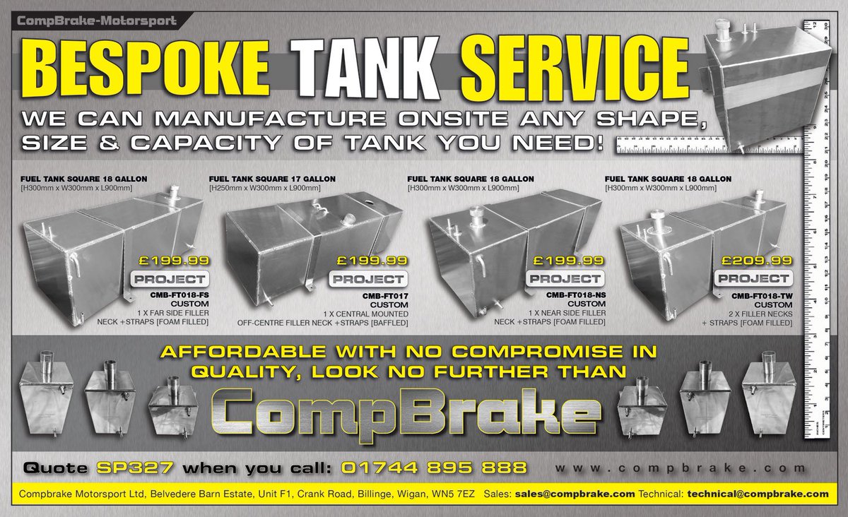 Compbrakemotors's tweet photo. Bespoke Fuel Tanks!! Contact #compbrake For a Price https://t.co/Us4AUIJLYU
+44 (0) 1744 895888 https://t.co/qA2PL34rNT