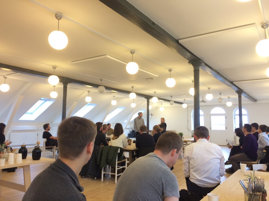 SourabhBanthia's tweet photo. "It's not about startups vs the world" - @LoftCopenhagen. Collaboration with big corps. makes sense imo. #suscph15 https://t.co/mw2AyHk6OO