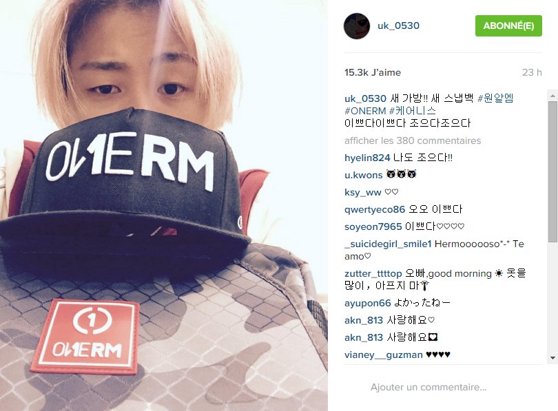 BlockbFr's tweet photo. [U-KWON (Instagram)] Nouveau sac!! Nouveau sac à dos #ONERM #Insouciant
Joli joli j'aime j'aime https://t.co/Z41BlwGktB