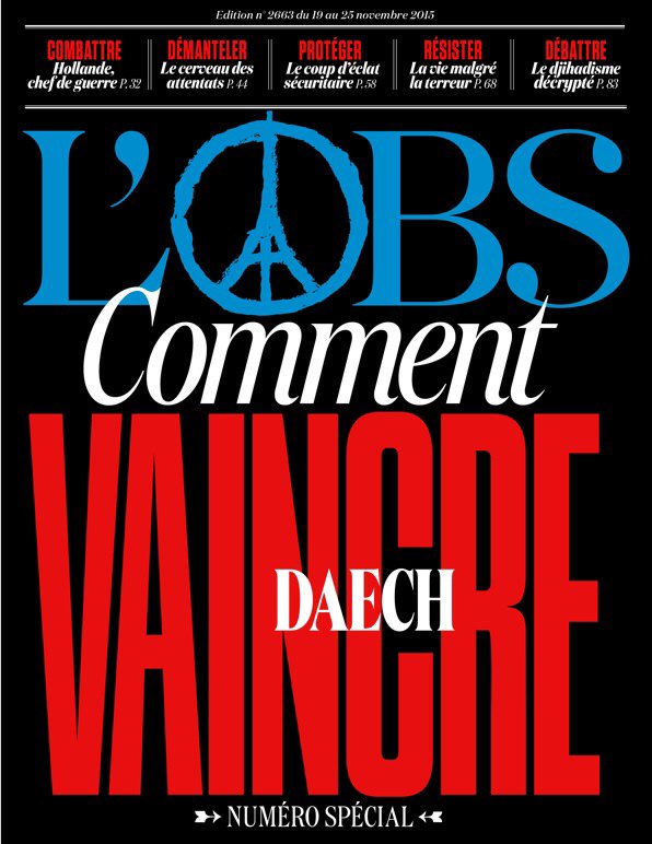 croissandeau's tweet image. Comment vaincre #Daech, cette semaine à la une de @lobs 
#ParisAttacks #AttentatsParis