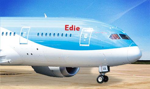 TUIUK's tweet photo. We are pleased to announce that the winner of our Name Our Plane competition is Edie! #nameourplane #thomsonholidays https://t.co/FWBsfNjFfp