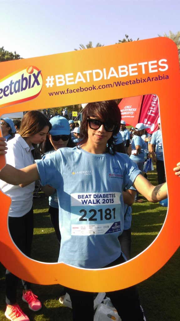farrisidx's tweet photo. A pic wid #weetabixarabia #BeatDiabetes #walk2015 https://t.co/rmclV0N68a