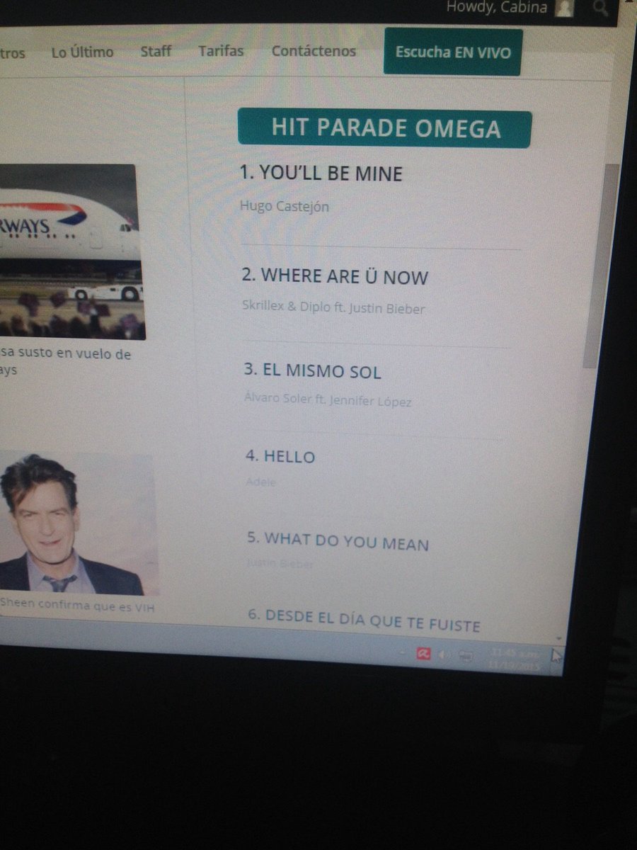 robertoclasicos's tweet photo. @HugoCastejon en @omegastereo1073 es # 1 en el Hit Parade. https://t.co/df2YkGAznx