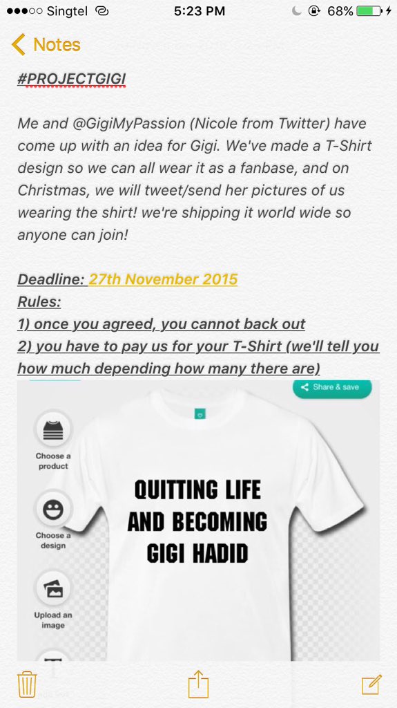 slaygihadid's tweet image. #PROJECTGIGI 
please RT and spread the word🤘🏼
DM me or @GigiMyPassion if you're interested❤️