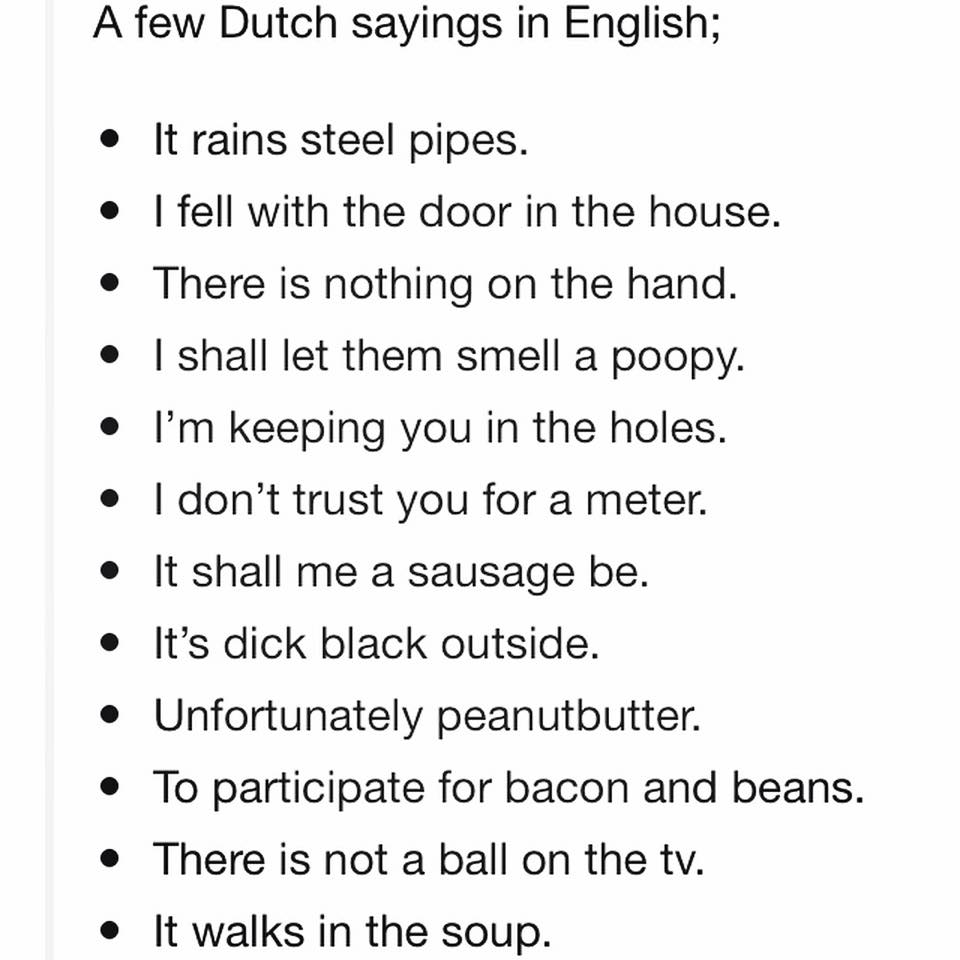 Para9onX9's tweet photo. Why Dutch never should be translated to English https://t.co/WCqTopRHDZ