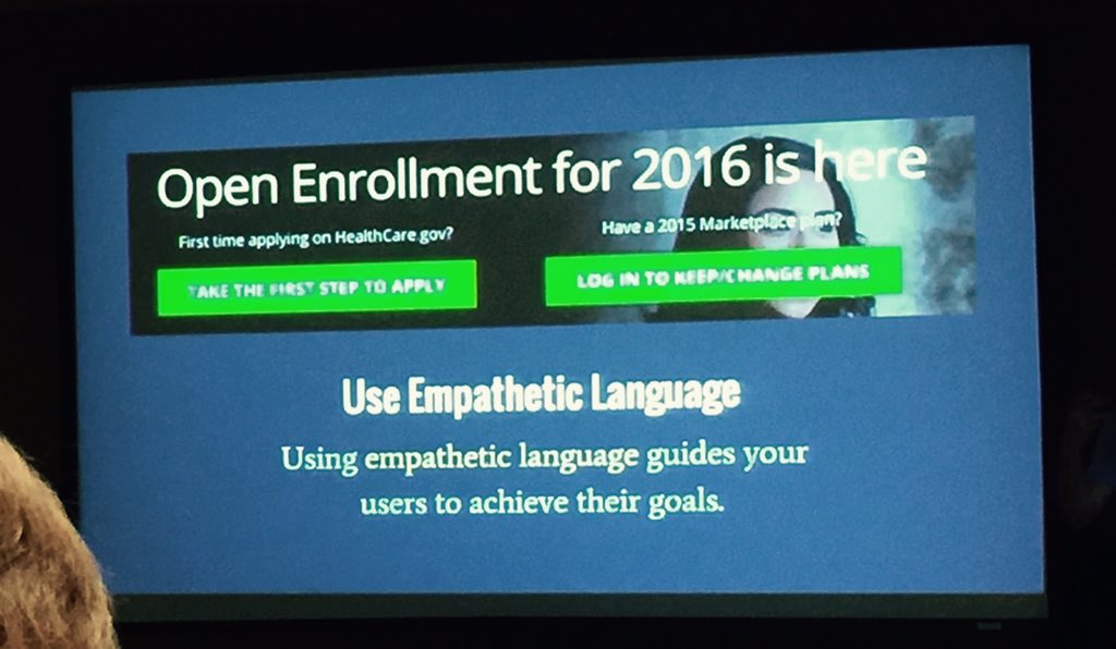 LewisTweets's tweet photo. Most used word at #chprms2015 ? "Empathy." Time to "empathize" y'all! In other words, be patient-centric. Agreed. https://t.co/q7pvZE9xq8