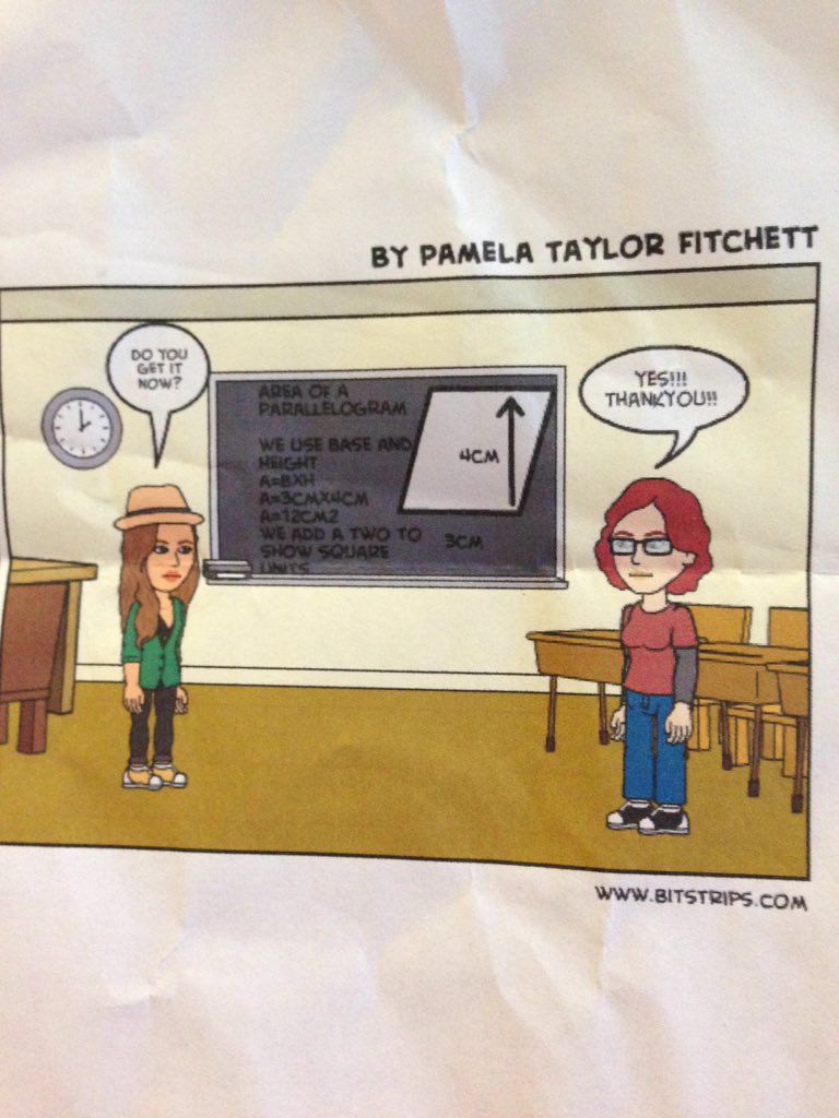 LaRochelle_LDSB's tweet image. Mia&apos;s math JAM on Area of a Parallelogram #mathJAM #GRADE6  #JAMreflection