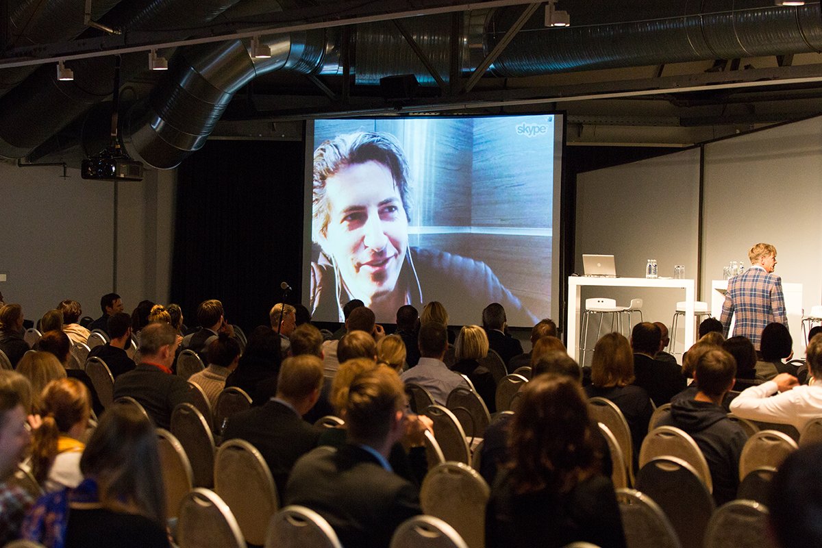 mmk_berlin's tweet photo. Thank you, Moran #Cerf (@twtrdtcm) for your Skype-talk live from #LondonHeathrow #mmk15 https://t.co/yXj4F67e1A