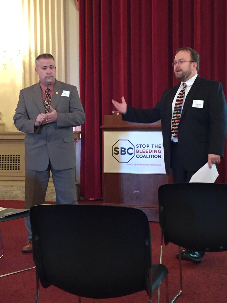 G2Gconsulting's tweet photo. Lt. Dan Stout spoke on need 4 Bleeding Control Kits on #CapitolHill for #TRAUMA response @STBCoalition #StoptheBleed https://t.co/InCNdB9WoG