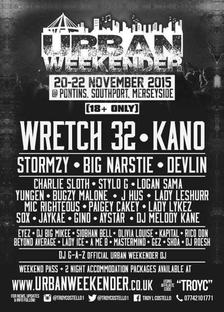 troycostello1's tweet photo. Last minute tickets for #urbanweekender call 07742101771!! #grime #ukhiphop #grimematters https://t.co/w8outcJY1H