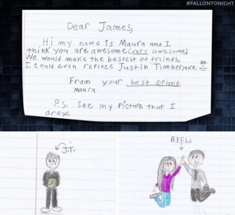 Jimmy gets a letter from a kid who wants to replace @JTimberlake as Jimmy's best friend... youtube.com/watch?v=3uMPd3…