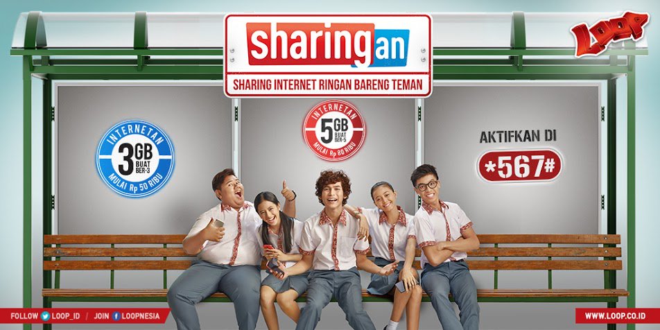 LOOP_ID's tweet photo. Buruan aktifin paket LOOP Sharing-an di *567# dan #ayosharing bareng sahabat kamu. Cek https://t.co/gjlEny6evR https://t.co/m3ThGm1UGF
