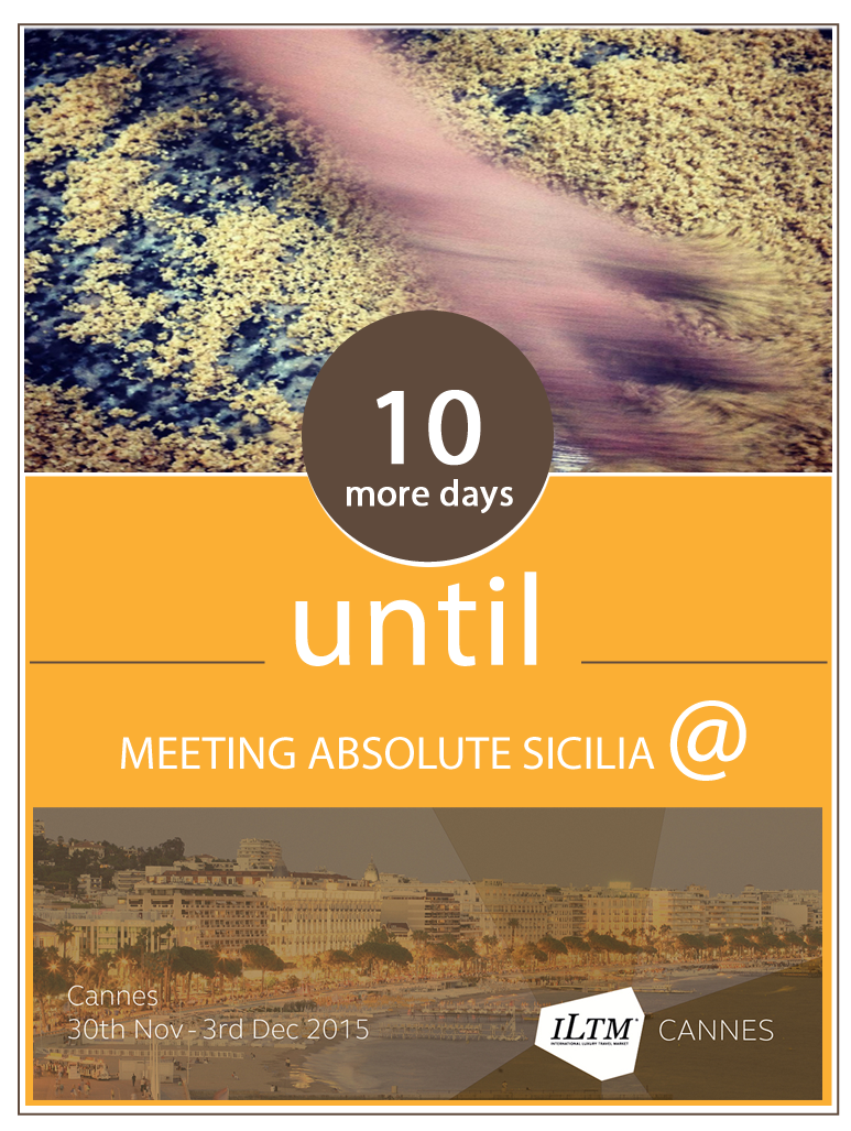 AbsoluteSicilia's tweet photo. 10 days to #ILTM in Cannes, the place to be. Come and meet us, stand E240 #luxurytravel @ILTM_events #sicily https://t.co/yUDMVZcmOQ