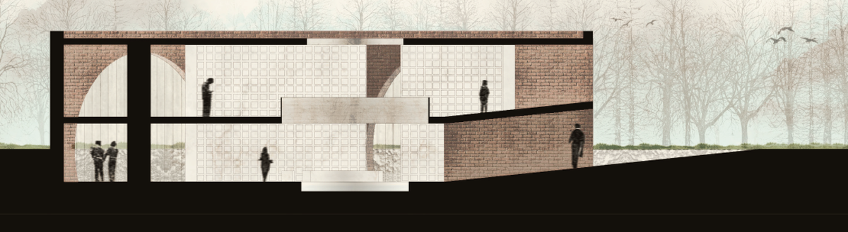 #competition entry for new Socrem Temple #pavia by dgsrkitekter. cemetery chapel #architecture #design #drawing