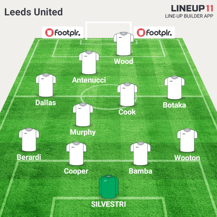 rawakaror's tweet photo. My team lineup tomorrow vs Rotherham #lufc #mot #wooton? #oyno #lineup11 https://t.co/GmOyBfzY2X
