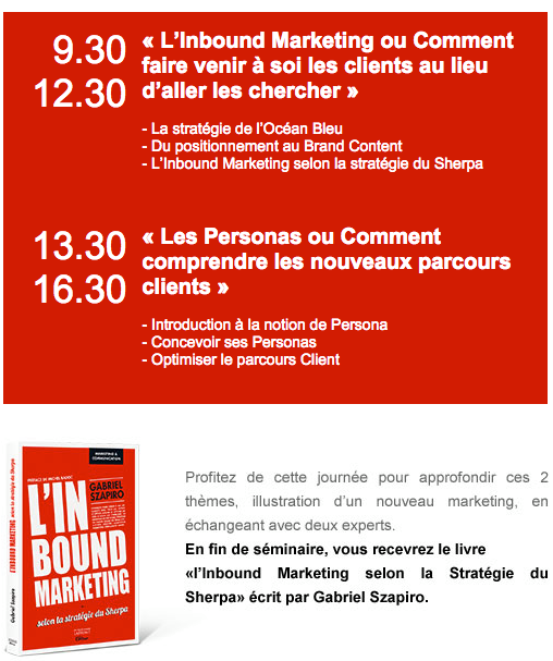 AgenceSAPHIR's tweet photo. Participez au séminaire : De l'#InboundMarketing aux #Personas le 08 décembre. + d'infos : https://t.co/3gBZeHQeLx https://t.co/44MjyYQQpg