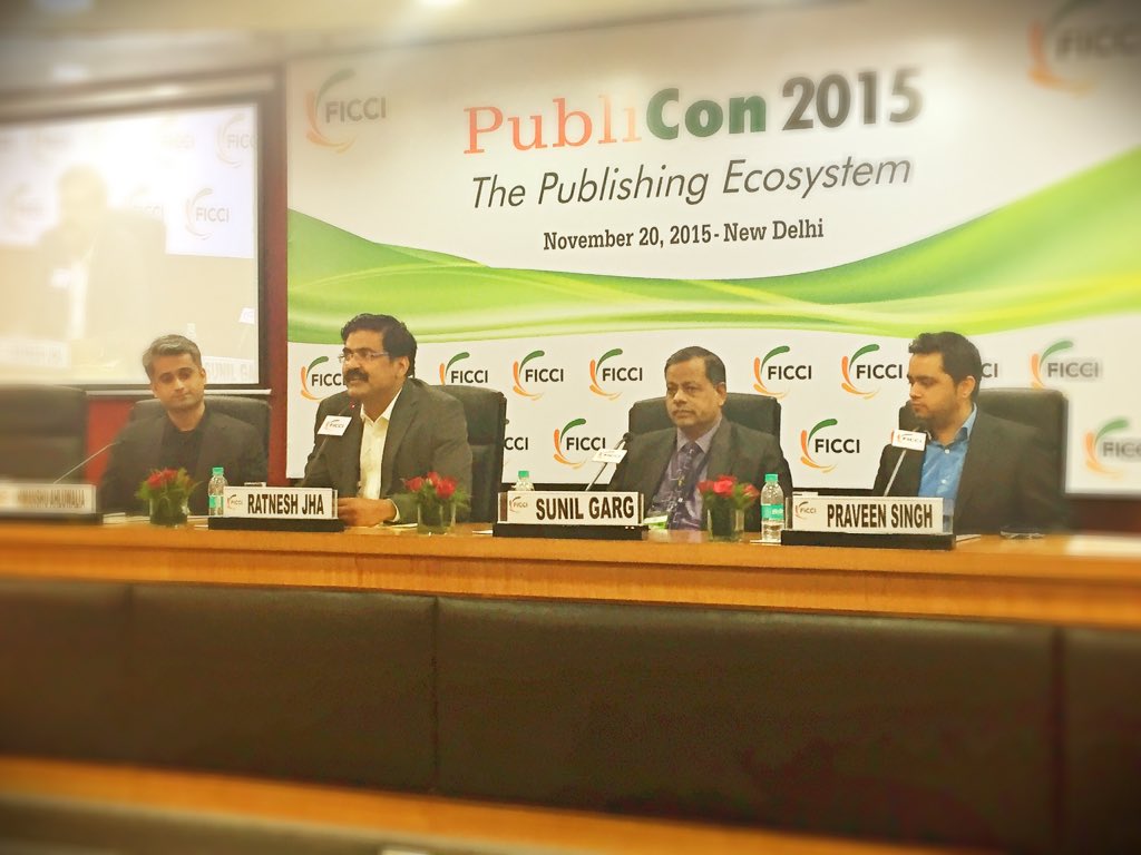 Earlier today:

A need for multi-skilling in publishing sector has emerged- Himanshu Ahluwali, Terracotta Learnings
