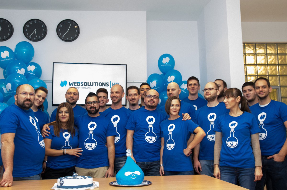 wsdotagency's tweet image. This is how we #Celebr8D8 at our #Drupal8ReleaseParty #Drupal8 #D8