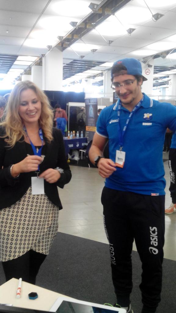 piero_fioretti's tweet image. Circle Garage con wearHiris sono al #WTTorino!! Vieni a provare il #WearableComputer!! #We…