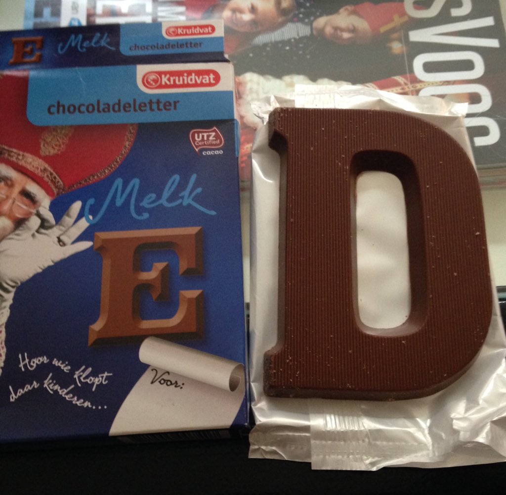 Heeft #Sinterklaas de Letter E van Elyse gegeven, zit de letter D erin <a href="/KruidvatService/">Kruidvat Nederland</a>. Beetje Jammer!
