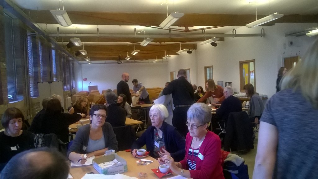Calderdale's tweet photo. The future of social care is discussed between Calderdale staff and the community. #CSWDay https://t.co/3tegUsls7c