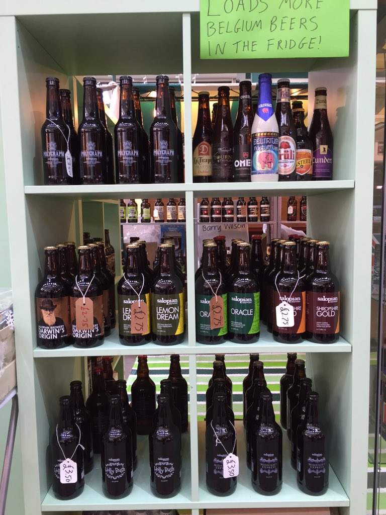 BeerMUS's tweet image. Restocked today: @SalopianBrewery including their new dark beer Midnight Express.