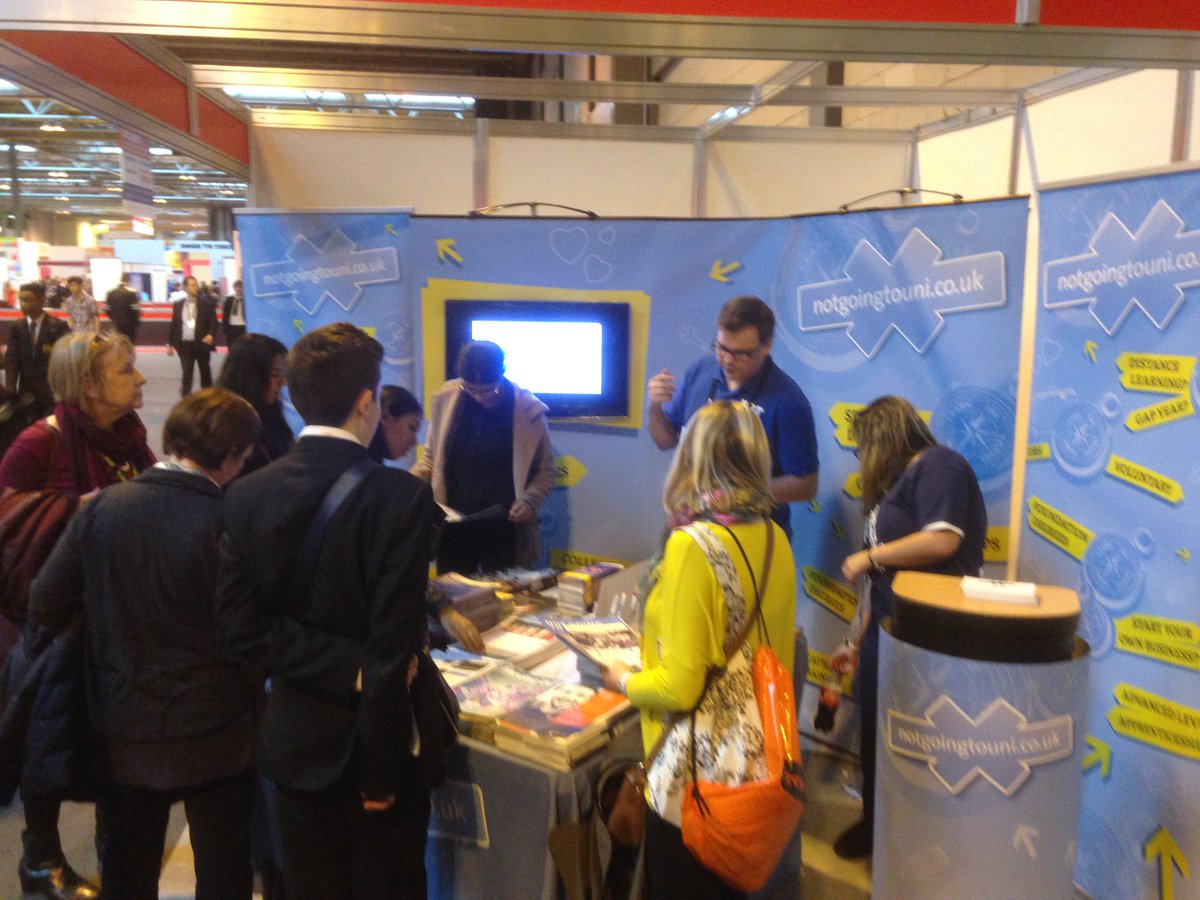 notgoingtouni's tweet photo. Getting busy @Skillsshow 2015 - catch us on Stand 10 in Hall 7 today! #TS115 https://t.co/5w8KPgMimx