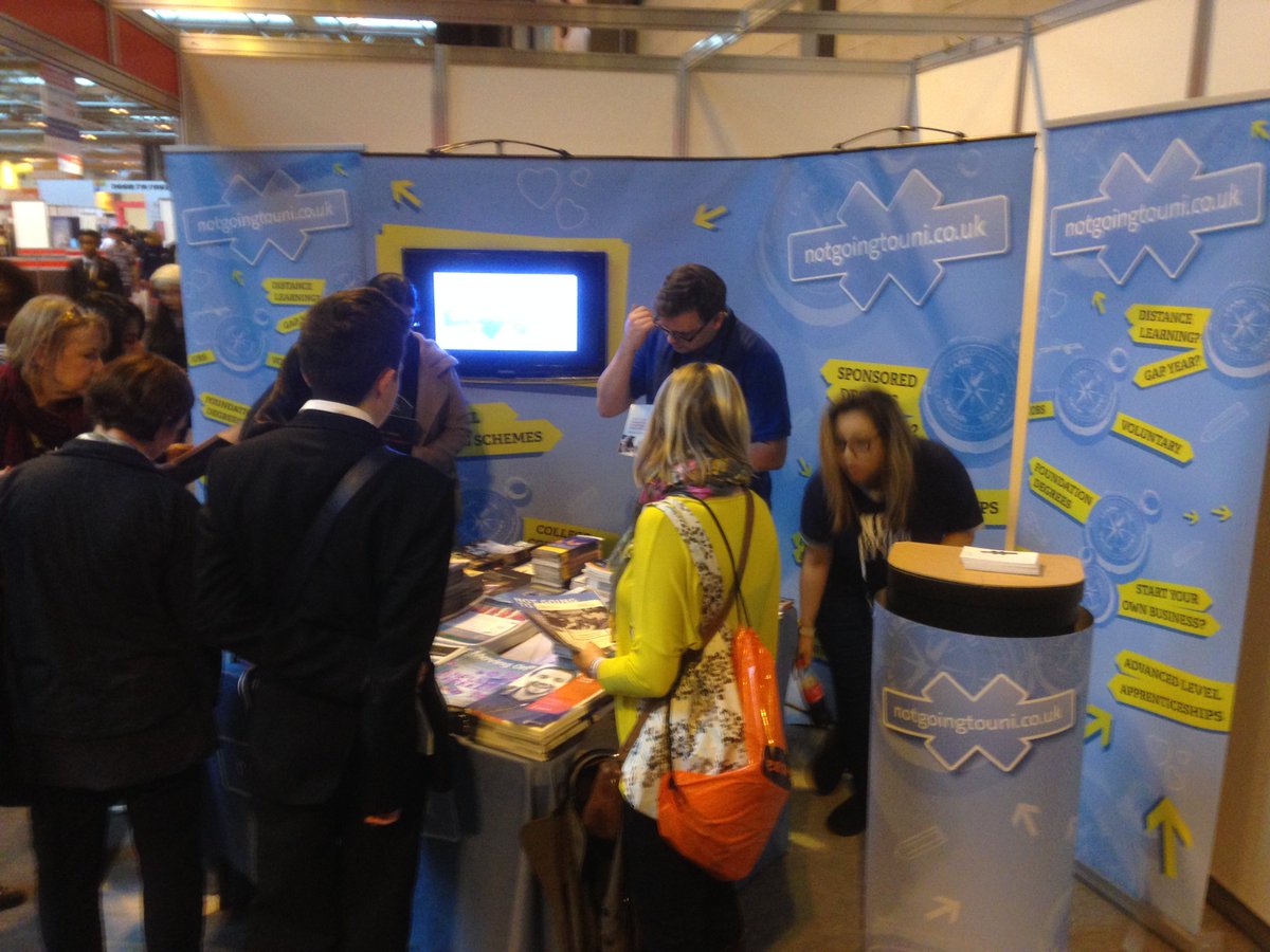 notgoingtouni's tweet photo. Getting busy @Skillsshow 2015 - catch us on Stand 10 in Hall 7 today! #TS115 https://t.co/5w8KPgMimx