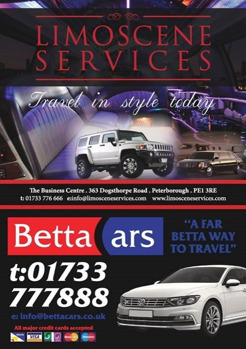 GroundshakingSo's tweet photo. Our sponsors Betta Cars &amp; Peterborough Limoscene Services https://t.co/4LVqqiV7Ra