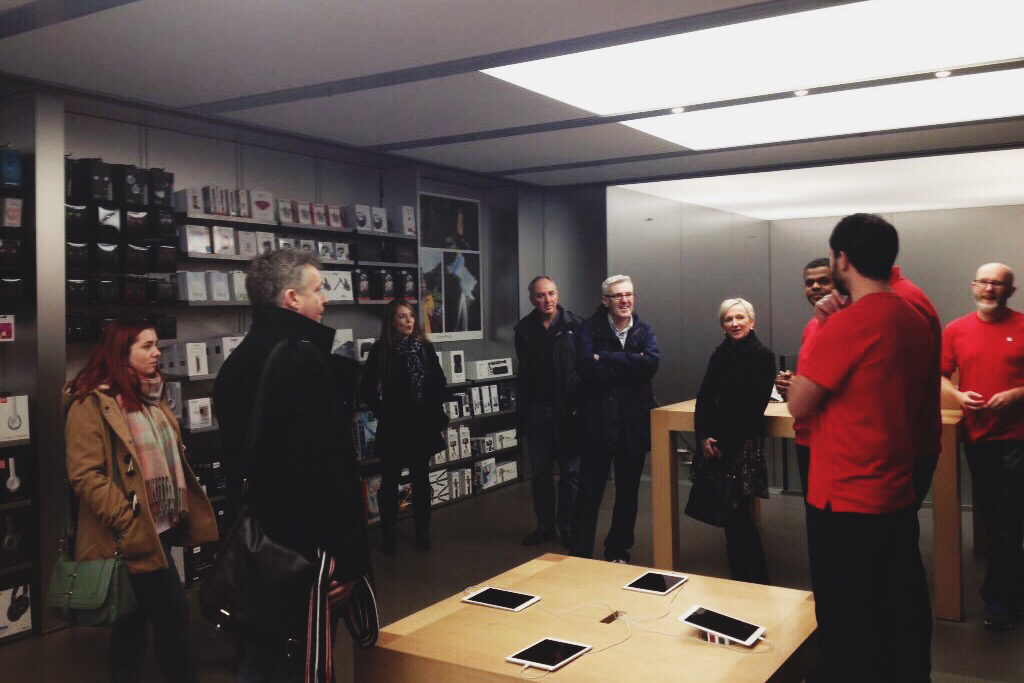 goodbizfest's tweet photo. We're talking with the team at #Apple about opportunities to support local #SME's today! #Liverpool #Tech https://t.co/zaurfdNUds