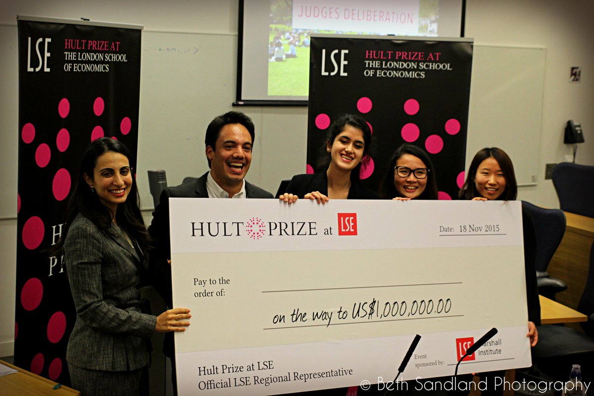 hultprizeatlse's tweet photo. Professor Nava Ashraf represents LSE's Marshall Institute in presenting the top prize to THE CATALYST @LSEGenerate https://t.co/n8LywGyThB