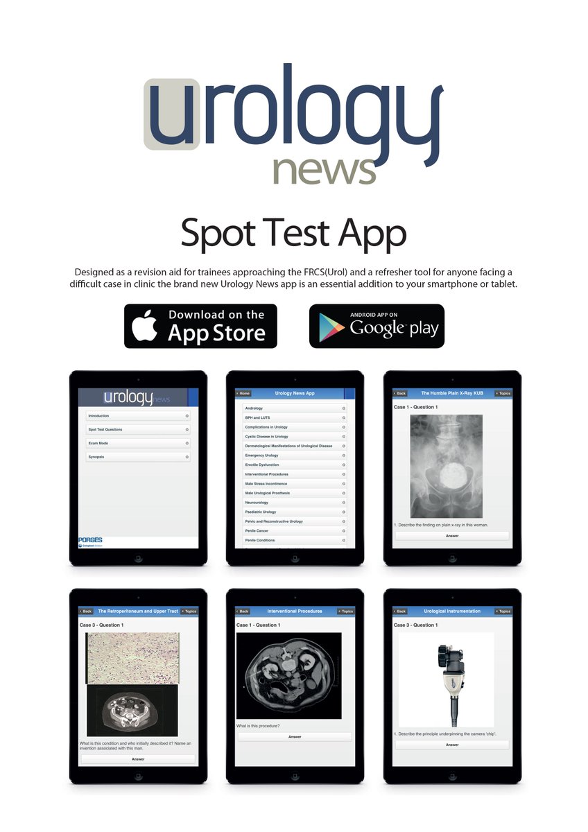 Uro_News's tweet image. Our free #Urology #revisionguide is now available to download on your #smartphone &amp;amp; #tablet #UrologyNews