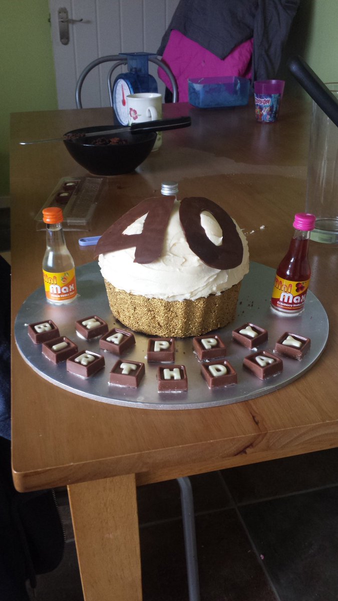 Mary_mc25's tweet photo. Haven't baked in forever. Chocolate and vanilla birthday cake with booze. 😀 https://t.co/ePO6MwB6Nm