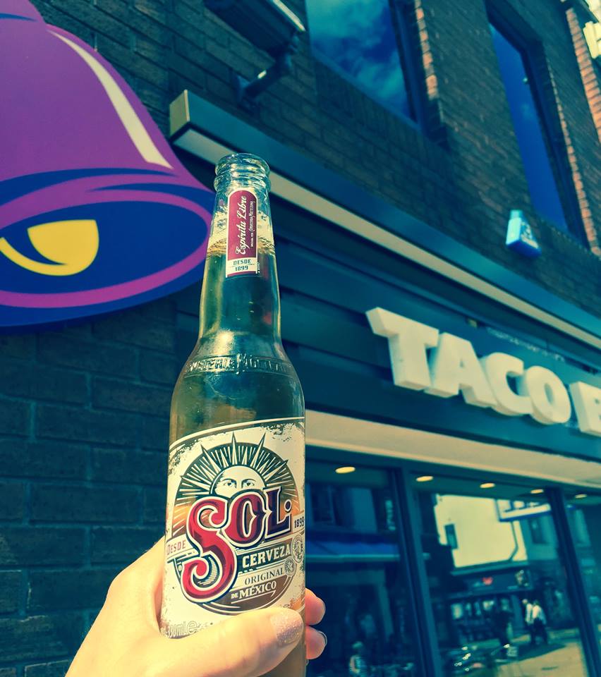 Nothing beats a chilled bottle of <a href="/SolBeer/">Sol Beer UK</a> &amp; a Crunchy Taco. FREE TACOS TONIGHT at selected restaurants #TacoSolMate