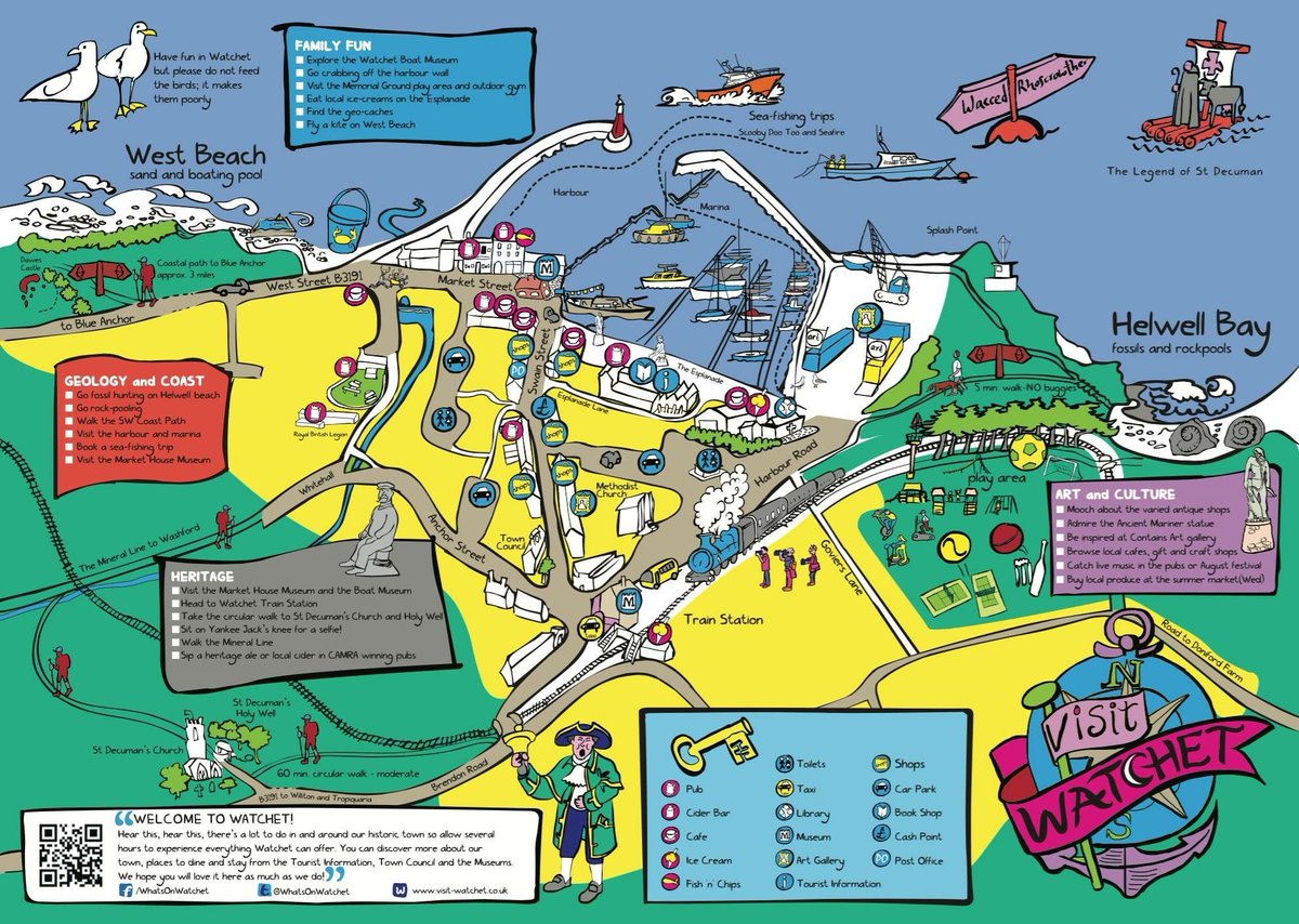 New fun map of Watchet for visitors  ow.ly/USDEn