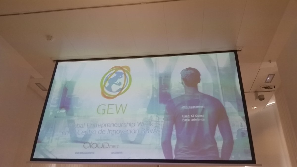 Estamos participando como invitados en Global Entrepreneurship Week en el centro de Innovacion BBVA @bbvaopentalent