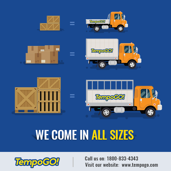 TempogoIN's tweet photo. No such thing as too big or too small; Any size fits us; A vehicle for every size. https://t.co/OaasdGv5W5