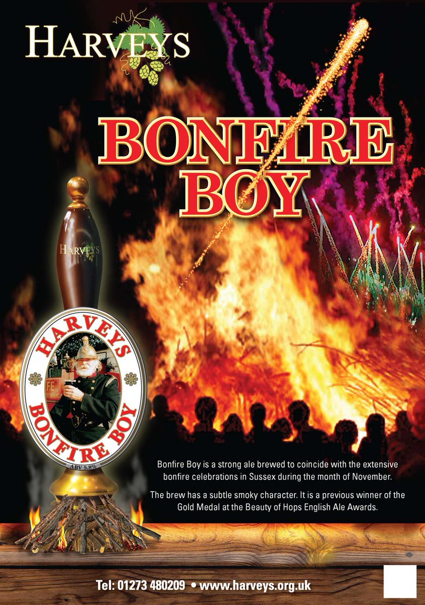 Harveys1790's tweet image. We are pleased to announce that Bonfire Boy has won “Sussex Beer of the Festival” at Worthing Beer Festival 2015!