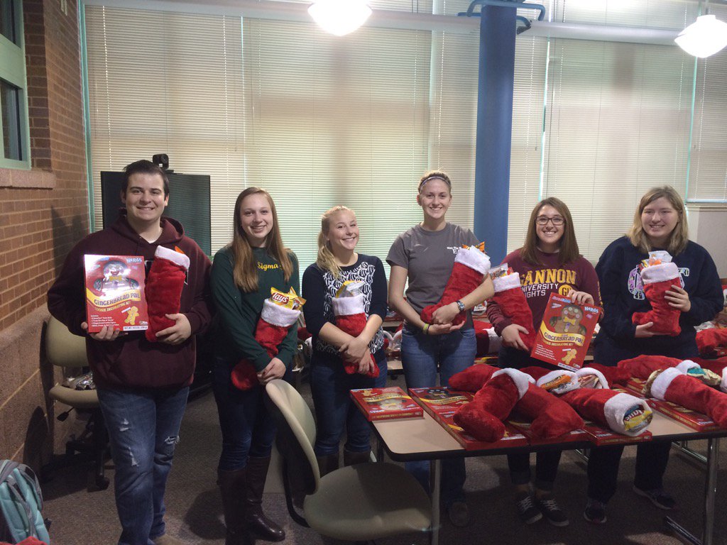 Making holiday spirit care packages for TRAVEL fundraiser! #gupossibilities