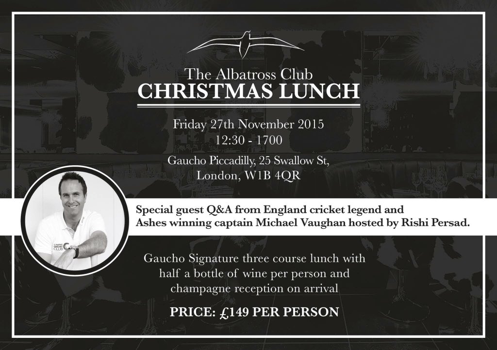 albatross_club's tweet photo. We are giving away 2 spots at our lunch next Friday - please give this a retweet &amp; we'll draw a winner on Monday! https://t.co/c7B8AmjYZG