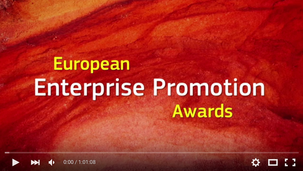 EEPA_EU's tweet photo. The wait is over! Last night's #EEPAs is now available to watch on YouTube: https://t.co/SiTwHc9PPj
#euSMEwk15 https://t.co/D8xLB7n76G