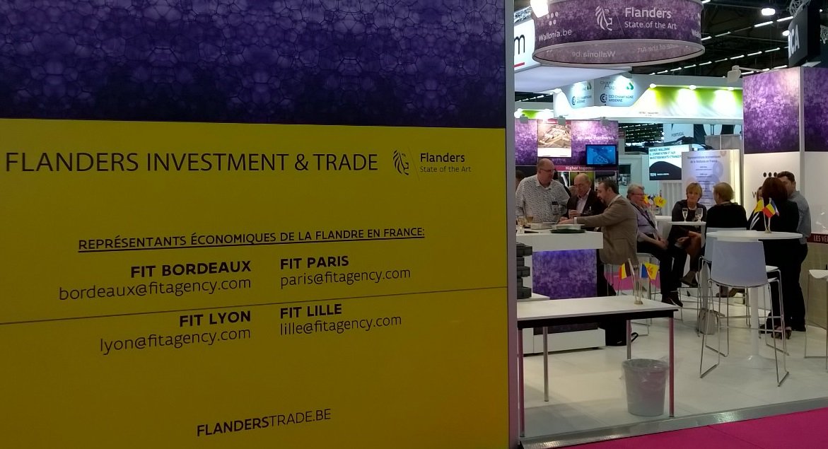 FIT_agency's tweet photo. FIT & Vlaamse bedrijven ervaren een geslaagde beurs @MidestParis #Midest2015 #Flanders https://t.co/acmPerOdIp