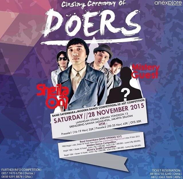 sheilaon7's tweet photo. JAKARTA, Nov 28' 2015 "Closing Ceremony of DOERS" special perfomance @sheilaon7 #anexplore jgn lupa merapat ganks !! https://t.co/Sab9gCtRXw
