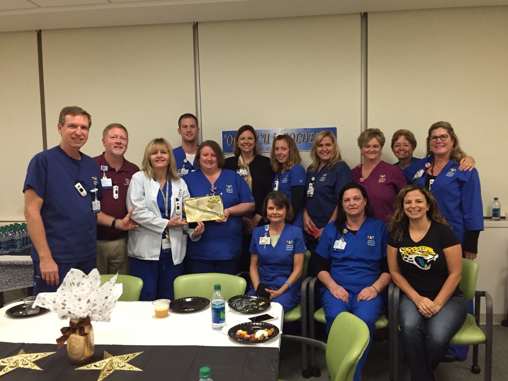 BaptistCNO's tweet photo. Congrats to Wolfson PICU team for Beacon Award!  See celebration last night https://t.co/BFsIr3Pm36