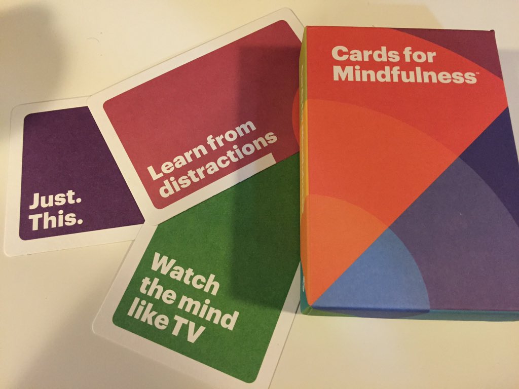 TestTransformed's tweet photo. Just got my @mindfulcards - great reminders to come back to the present, after practicing with the @buddhify app! https://t.co/nUGoM7BLzI