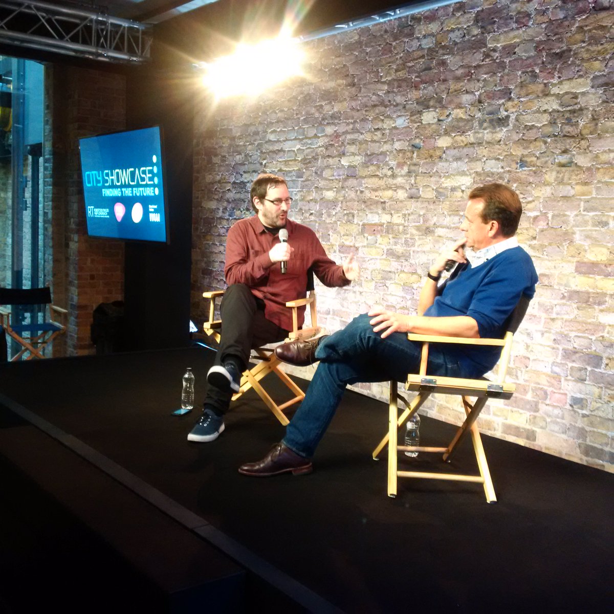 RapierConcepts's tweet image. Great discussion right now with #HenrySemmence &amp;amp; #ChrisCooke #FindingTheFuture Apple Store, Covent Gdn.