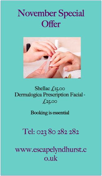 November #specialoffer Treat yourself!!