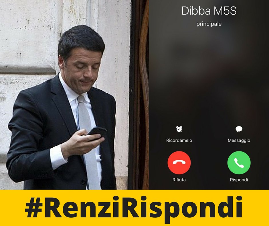 DaCkat's tweet photo. Ah Mattè daje, che se no qua facciamo notte co' sta storia... #RenziRispondi https://t.co/phCfjb1cVs
