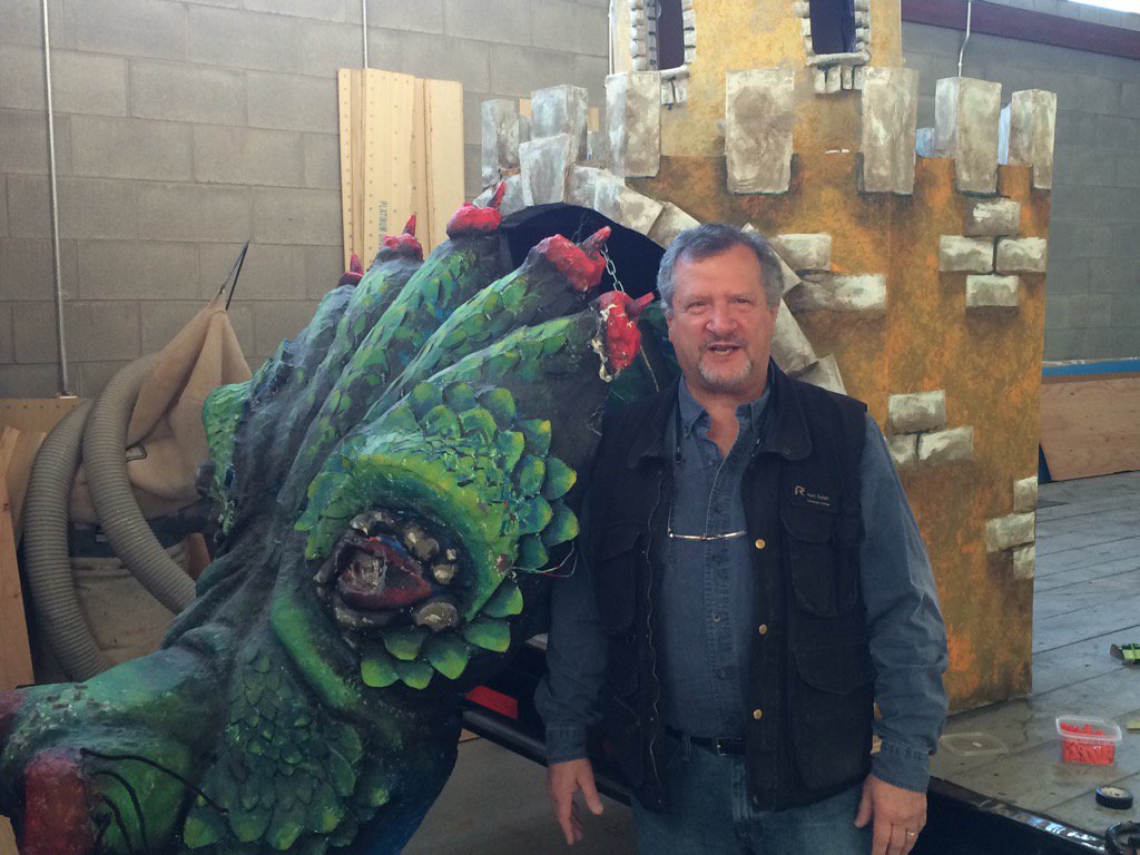 .<a href="/cambriancollege/">Cambrian College</a> Theatre Production prof Ken Salah provides a sneak peak at Santa Clause Parade float! #ProudPapa