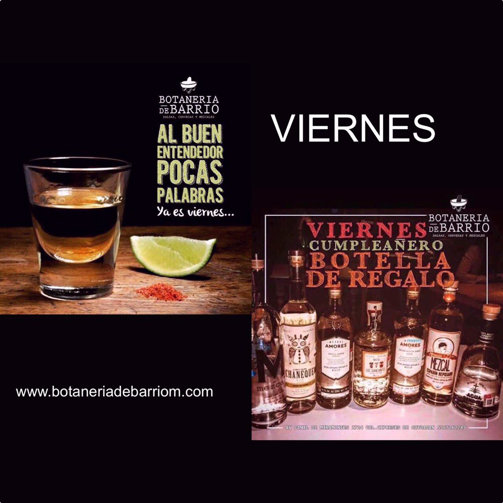 Botaneriamx's tweet photo. VIERNES de FIESTA https://t.co/f0FiZh11DM https://t.co/dVGBdfRRFQ